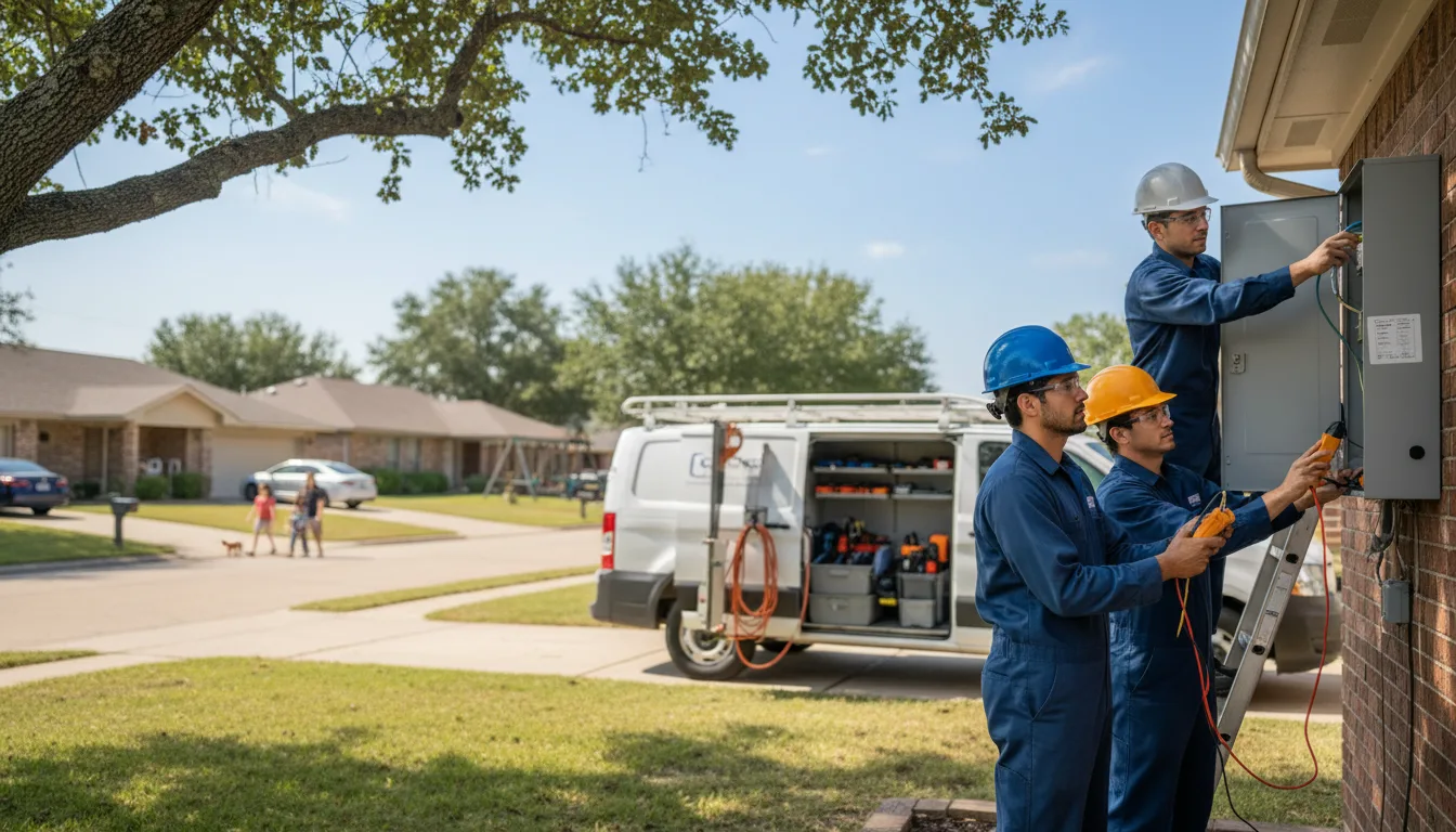 Certified electrician providing emergency electrical services in Gamaliel, AR